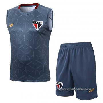 Chandal del Sao Paulo Sin Mangas 2025-2026 Gris Chandal del Sao Paulo Sin Mangas 2025-2026 Gris