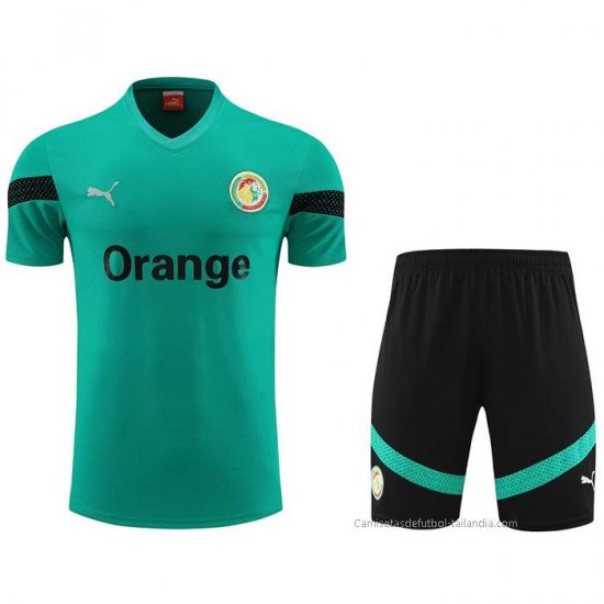 Chandal del Senegal Manga Corta 2023-2024 Verde - Pantalon Corto - Haga un click en la imagen para cerrar