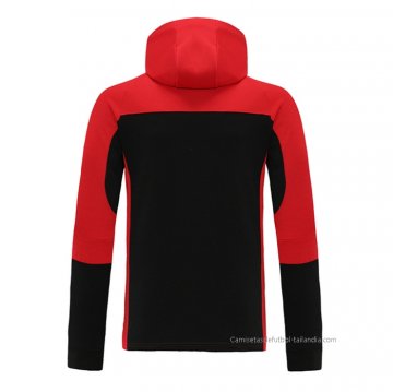 Chaqueta con Capucha del AC Milan 2021 Rojo