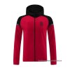 Chaqueta con Capucha del AC Milan 2024-2025 Rojo Chaqueta con Capucha del AC Milan 2024-2025 Rojo