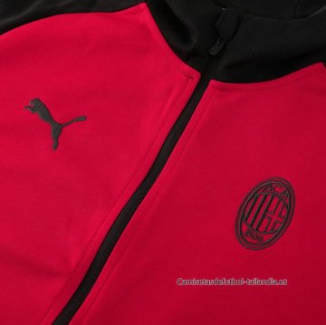 Chaqueta con Capucha del AC Milan 2024-2025 Rojo