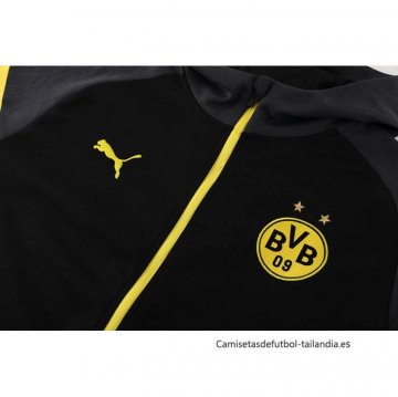 Chaqueta con Capucha del Borussia Dortmund 2024-2025 Negro