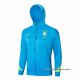 Chaqueta con Capucha del Brasil 2024-2025 Azul