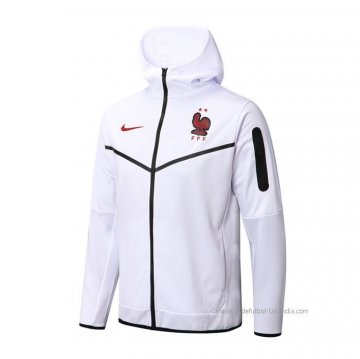 Chaqueta con Capucha del Francia 2022-2023 Blanco Chaqueta con Capucha del Francia 2022-2023 Blanco