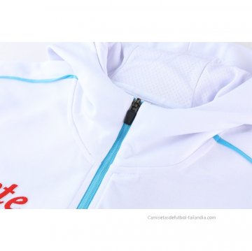 Chaqueta con Capucha del Napoli 2022-2023 Blanco