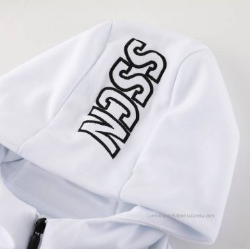 Chaqueta con Capucha del Napoli 2023-2024 Blanco