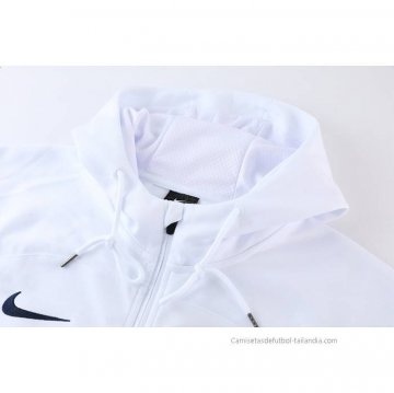 Chaqueta con Capucha del Paris Saint-Germain 2022-2023 Blanco