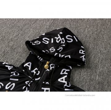 Chaqueta con Capucha del Paris Saint-Germain Jordan 2021-2022 Negro