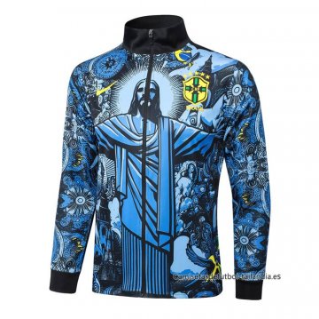 Chaqueta del Brasil Jesus 2024-2025 Azul Chaqueta del Brasil Jesus 2024-2025 Azul