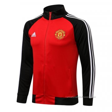 Chaqueta del Manchester United 2021-2022 Rojo y Negro Chaqueta del Manchester United 2021-2022 Rojo y Negro