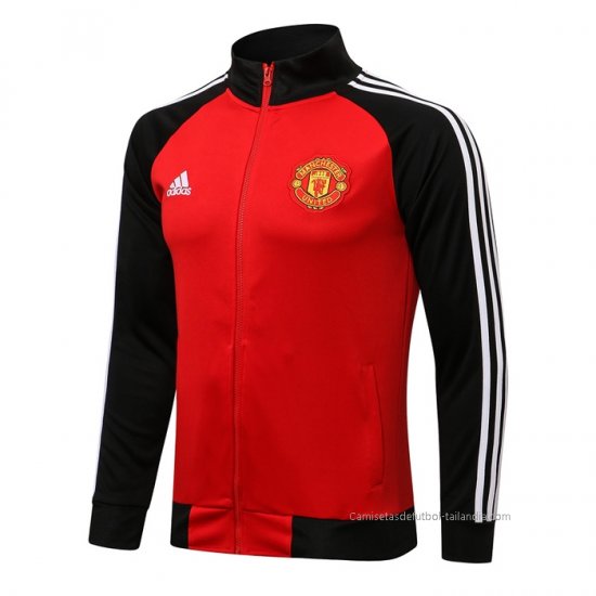 Chaqueta del Manchester United 2021-2022 Rojo y Negro - Haga un click en la imagen para cerrar
