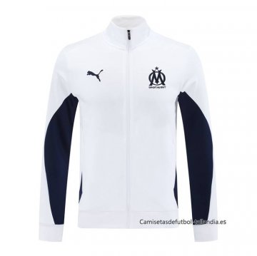 Chaqueta del Olympique Marsella 2024-2025 Blanco Chaqueta del Olympique Marsella 2024-2025 Blanco