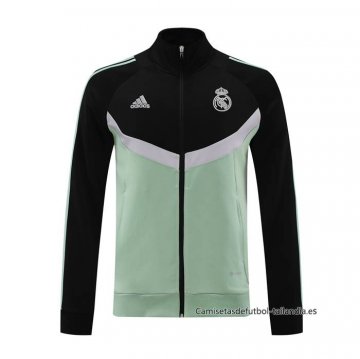 Chaqueta del Real Madrid 2024-2025 Negro Verde Chaqueta del Real Madrid 2024-2025 Negro Verde