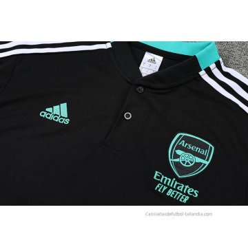 Conjunto Polo del Arsenal 2022-2023 Negro