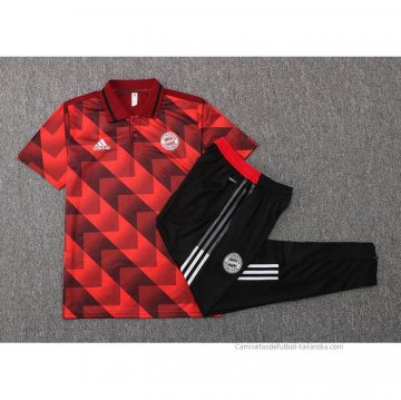 Conjunto Polo del Bayern Munich 2022-2023 Rojo