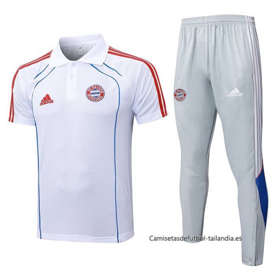 Conjunto Polo del Bayern Munich 2025-2026 Blanco - Haga un click en la imagen para cerrar