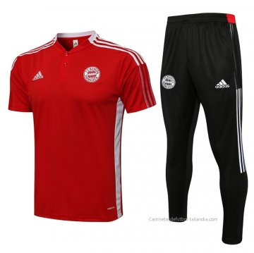 Conjunto Polo del Bayern Munich 2021-2022 Rojo