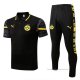 Conjunto Polo del Borussia Dortmund 2022-2023 Negro y Amarillo