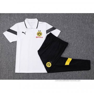 Conjunto Polo del Borussia Dortmund 2023-2024 Blanco