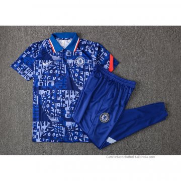 Conjunto Polo del Chelsea 2021-2022 Azul