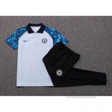 Conjunto Polo del Chelsea 2022-2023 Gris