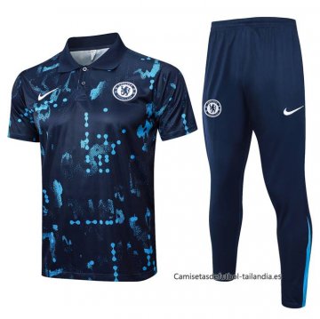 Conjunto Polo del Chelsea 2024-2025 Azul Oscuro Conjunto Polo del Chelsea 2024-2025 Azul Oscuro