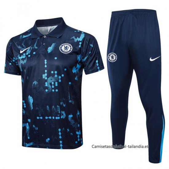 Conjunto Polo del Chelsea 2024-2025 Azul Oscuro - Haga un click en la imagen para cerrar