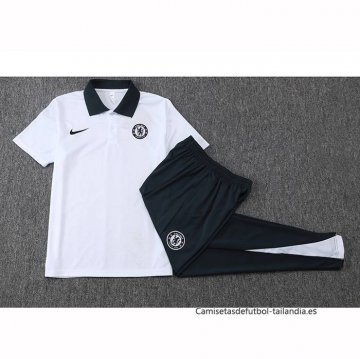 Conjunto Polo del Chelsea 2025-2026 Blanco