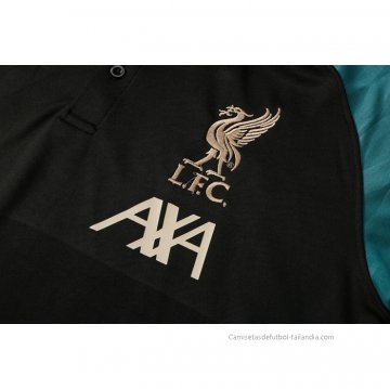 Conjunto Polo del Liverpool 2021-2022 Negro