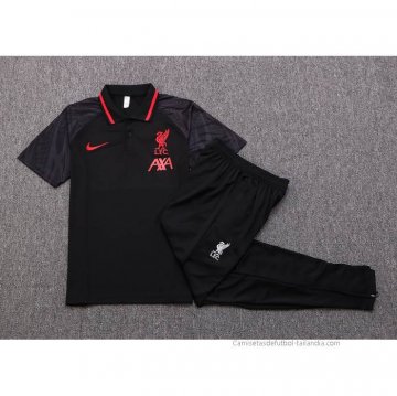 Conjunto Polo del Liverpool 2022-2023 Negro