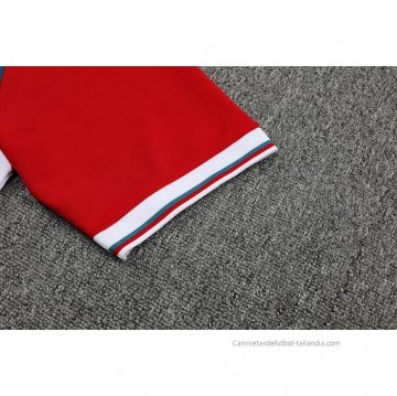 Conjunto Polo del Liverpool 2022-2023 Verde Blanco Rojo