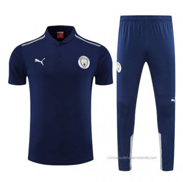 Conjunto Polo del Manchester City 2022-2023 Azul Marino Conjunto Polo del Manchester City 2022-2023 Azul Marino