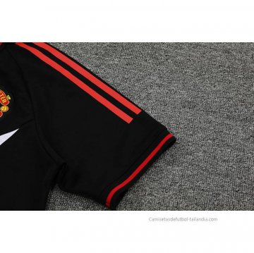 Conjunto Polo del Manchester United 2022-2023 Negro