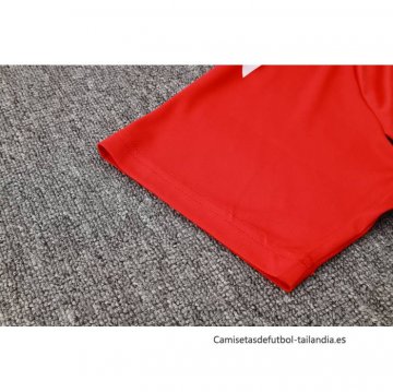 Conjunto Polo del Manchester United 2024-2025 Rojo
