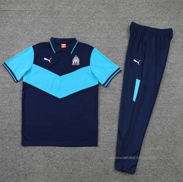 Conjunto Polo del Olympique Marsella 2022-2023 Azul Marino