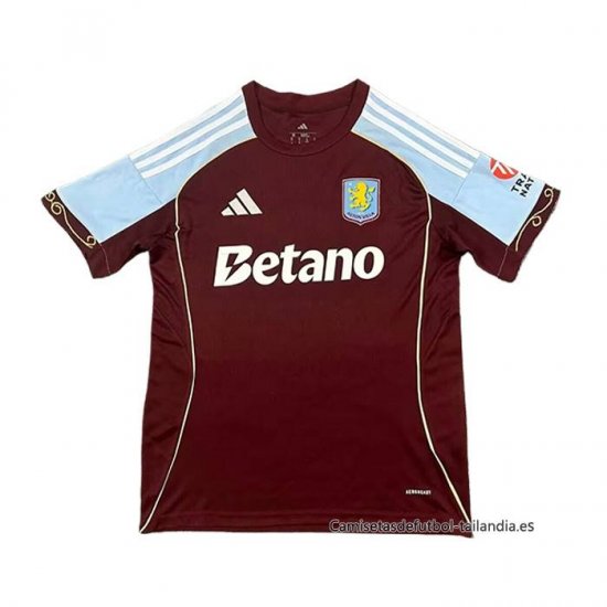 Tailandia 1ª Camiseta Aston Villa 2025-2026 - Haga un click en la imagen para cerrar