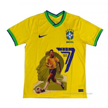 Tailandia Camiseta Brasil Pele Special 2022 Amarillo Tailandia Camiseta Brasil Pele Special 2022 Amarillo
