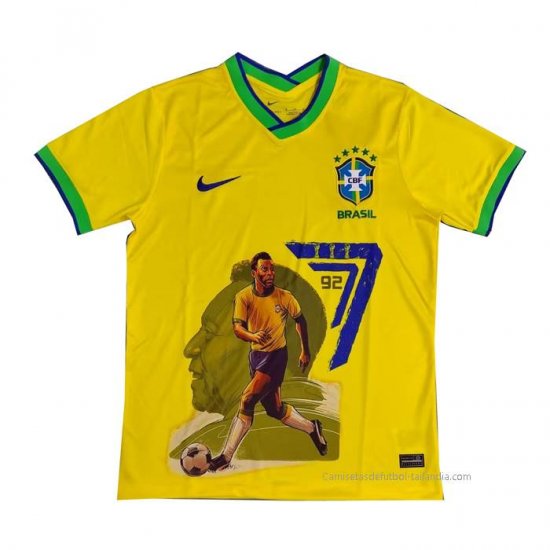 Tailandia Camiseta Brasil Pele Special 2022 Amarillo - Haga un click en la imagen para cerrar