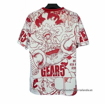 Tailandia Camiseta Japon Anime Luffy 2025-2026 Blanco Rojo