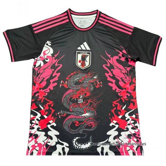 Tailandia Camiseta Japon Dragon 2024-2025 Negro y Rosa - Haga un click en la imagen para cerrar