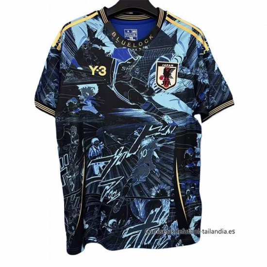Tailandia Camiseta Japon Y-3 Anime 2025-2026 Azul - Haga un click en la imagen para cerrar