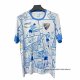 Tailandia Camiseta Malaga Special 2025-2026 Blanco Azul