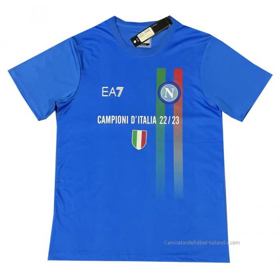 Tailandia Camiseta Napoli Special 2022-2023 Azul - Haga un click en la imagen para cerrar
