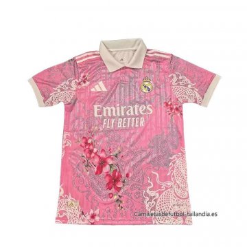 Tailandia Camiseta Real Madrid Dragon 2025-2026 Rosa Rojo