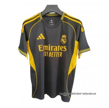 Tailandia Camiseta Real Madrid Special 2025-2026 Negro Amarillo