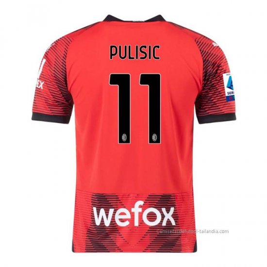 1ª Camiseta AC Milan Jugador Pulisic 2023-2024 - Haga un click en la imagen para cerrar