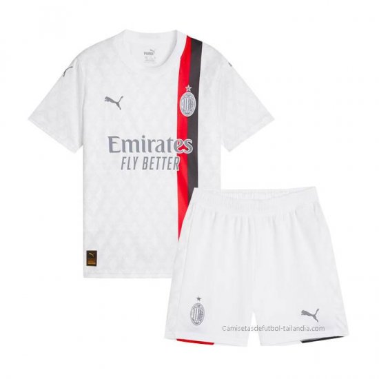 2ª Camiseta AC Milan Nino 2023-2024 - Haga un click en la imagen para cerrar