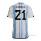 1ª Camiseta Argentina Jugador Dybala 2022