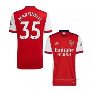 1ª Camiseta Arsenal Jugador Martinelli 2021-2022 1ª Camiseta Arsenal Jugador Martinelli 2021-2022