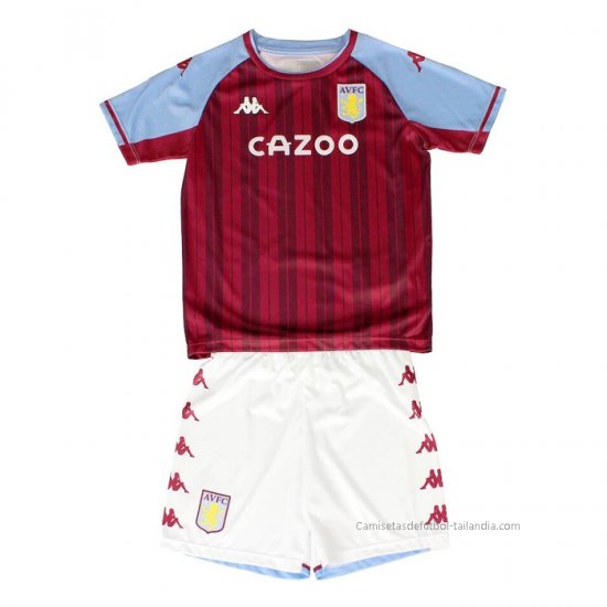 1ª Camiseta Aston Villa Nino 2021-2022 - Haga un click en la imagen para cerrar
